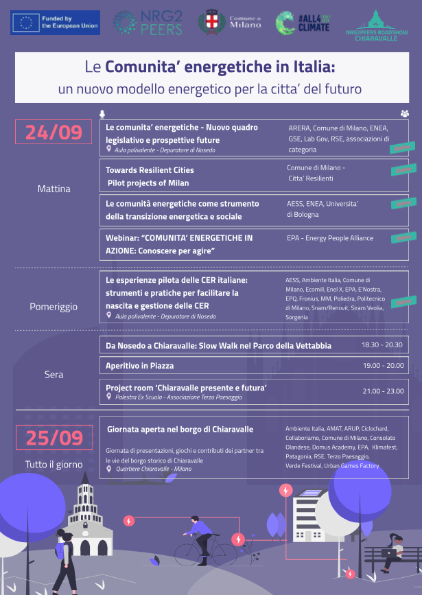 programma evento sulle comunità energetiche