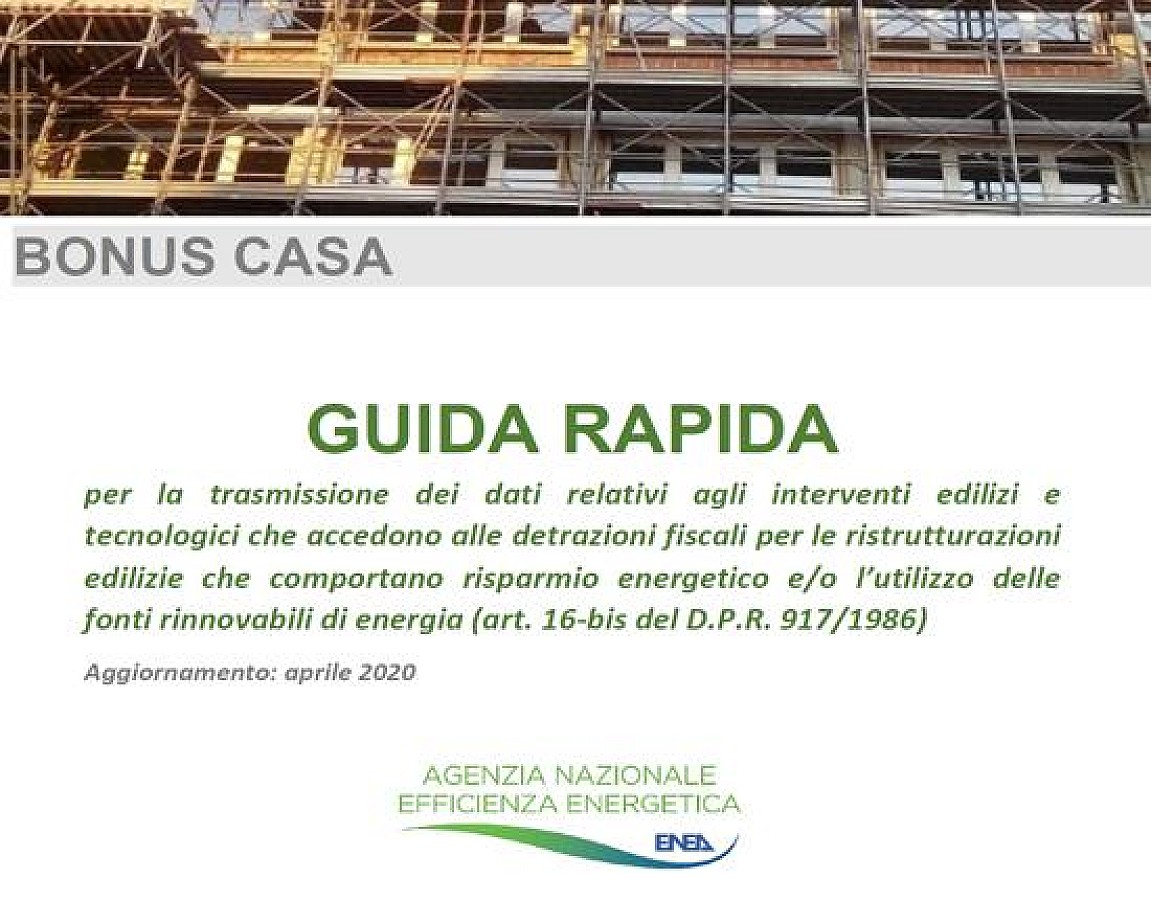 Bonus Casa aggiornata la guida rapida dell'Enea Build News