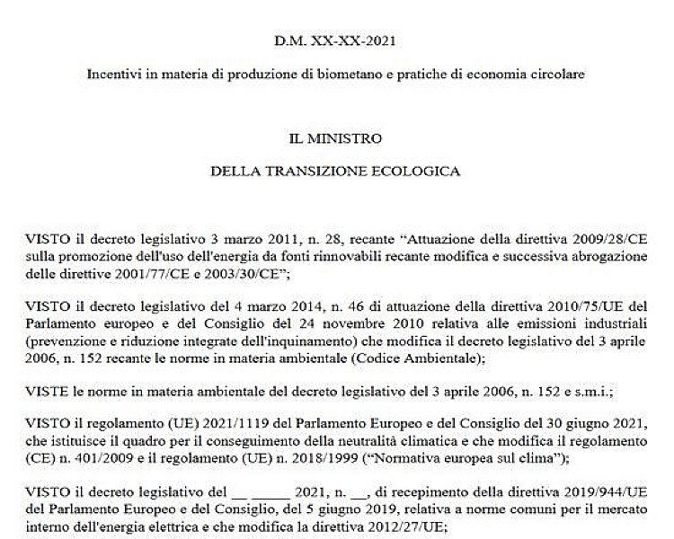 biometano-nuovo-decreto-bozza