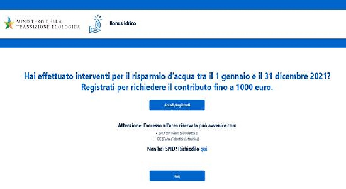 Bonus idrico, al via le richieste è online la piattaforma Build News