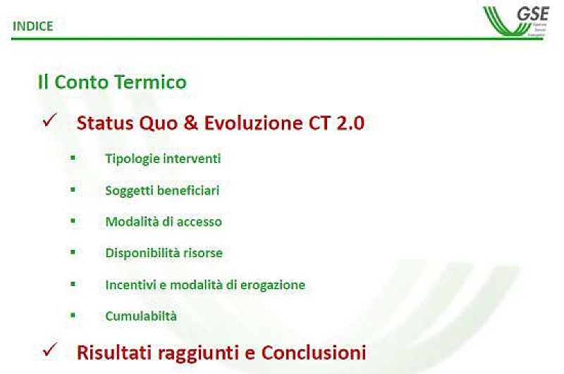 Nuovo Conto Termico L Analisi Del Gse E Il Modulo Formativo Per Gli